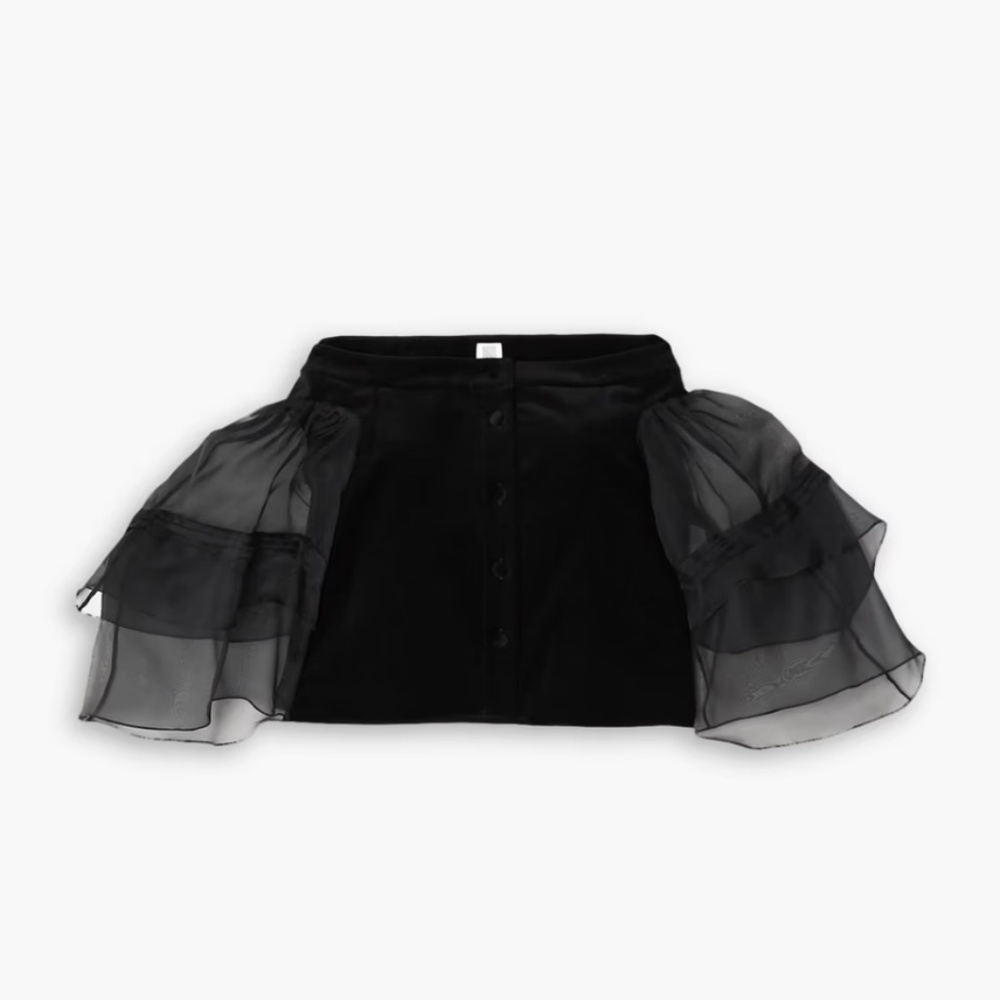 New! Rosie Assoulin Black Wind Off Your Shoulder Blouse | S - Picture 8 of 10